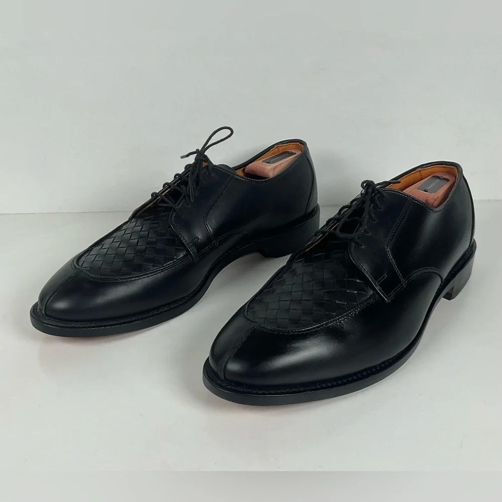 Vintage Allen Edmonds | Hersey Derby Shoes| Basket Weave | Split Toe | Men’s 11